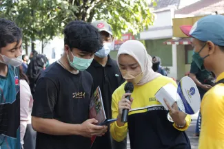 Kegiatan Sosialisasi Promosi di Kawasan Car Free Day (CFD)